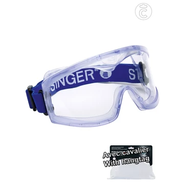 SINGER Zárt védőszemüveg víztiszta, Akasztós