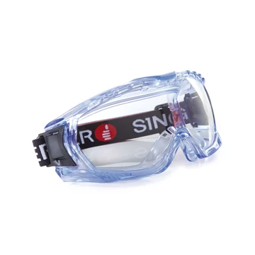 SINGER Zárt viztiszta védőszemüveg pára és karcmentes bevonattal szájvédő illeszthetőséggel