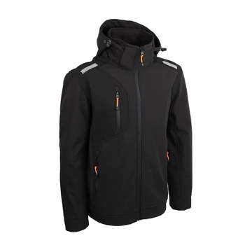 SINGER Softshell kabát. 94% polieszter és 6% elasztán, ripstop, TPU bevonat, 300g/m2.