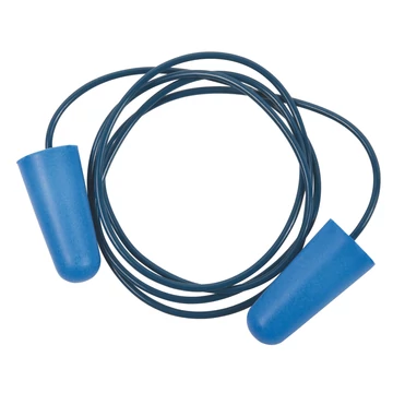 SINGER Zsinóros PU érzékelhető kék füldugó. SNR: 37 dB. 200pár/doboz